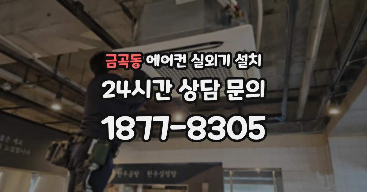 금곡동 에어컨 실외기 설치