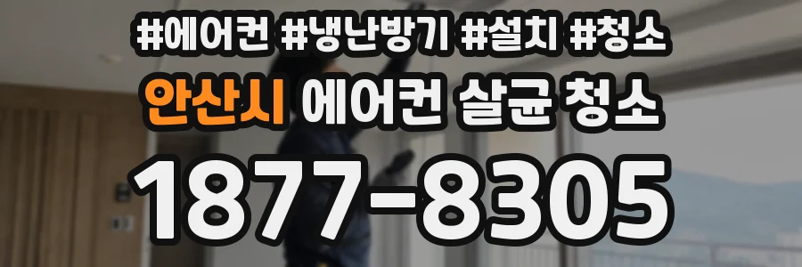 안산시 에어컨 살균 청소