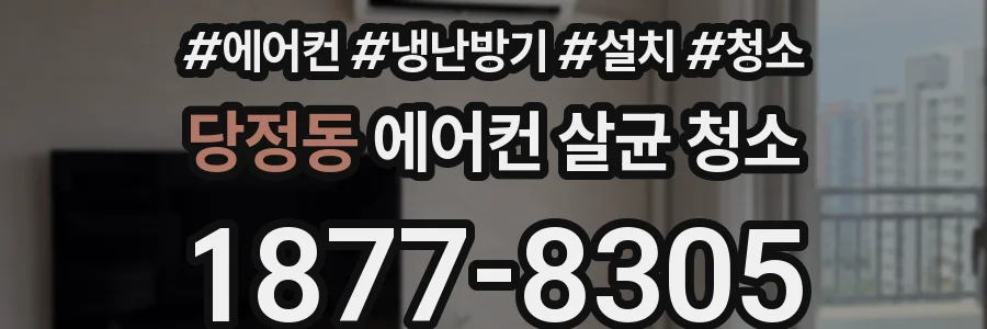 당정동 에어컨 살균 청소