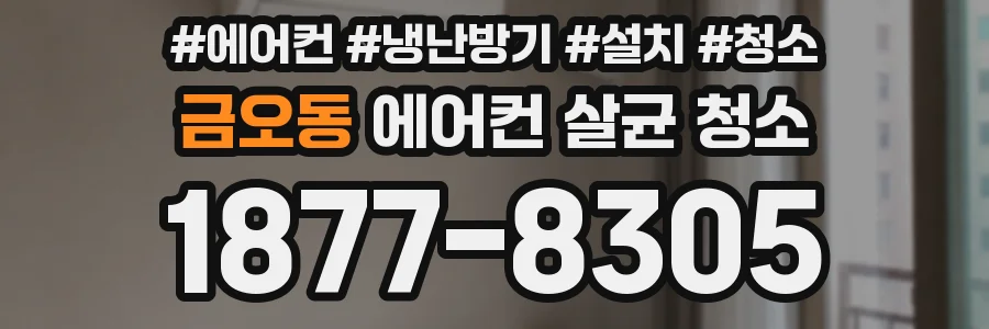금오동 에어컨 살균 청소