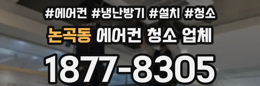 논곡동 에어컨 청소 업체