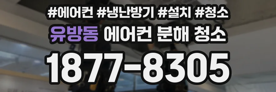 유방동 에어컨 분해 청소