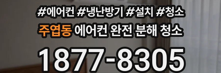 주엽동 에어컨 완전 분해 청소