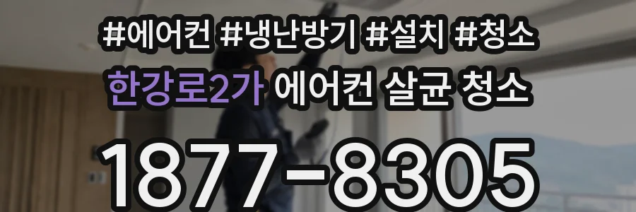 한강로2가 에어컨 살균 청소
