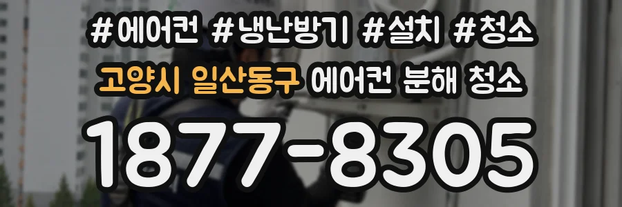 고양시 일산동구 에어컨 분해 청소