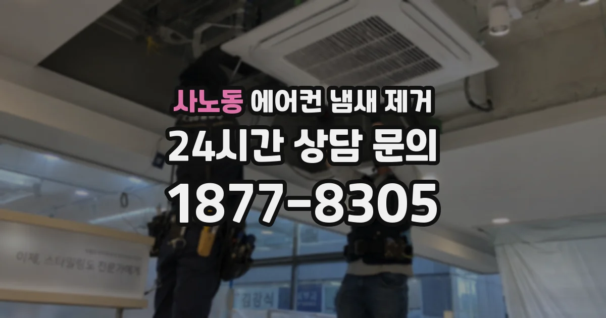 사노동 에어컨 냄새 제거