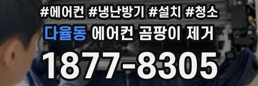 다율동 에어컨 곰팡이 제거