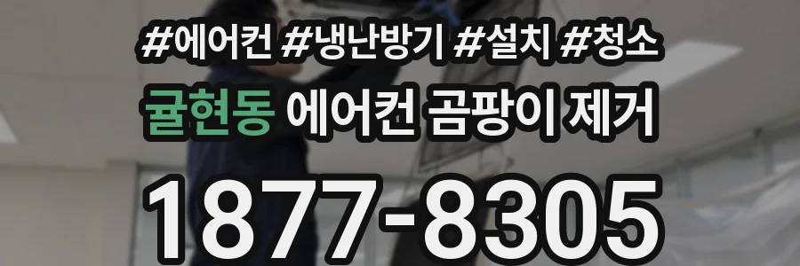 귤현동 에어컨 곰팡이 제거