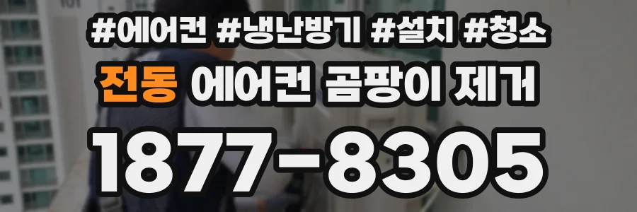 전동 에어컨 곰팡이 제거