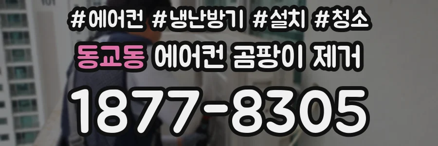 동교동 에어컨 곰팡이 제거