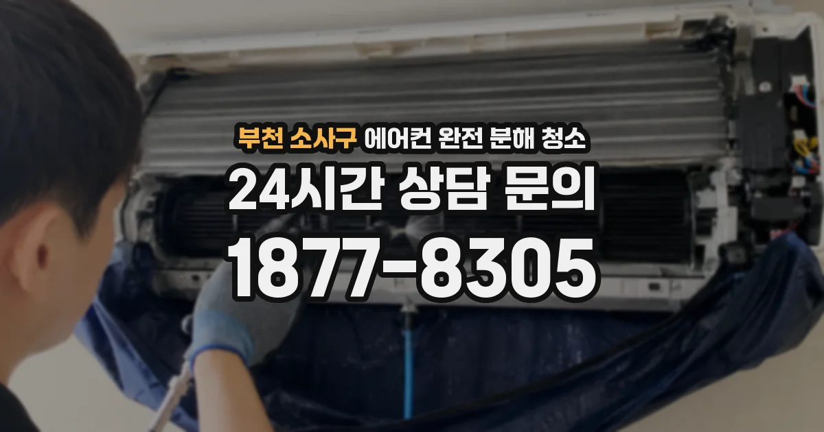 부천 소사구 에어컨 완전 분해 청소