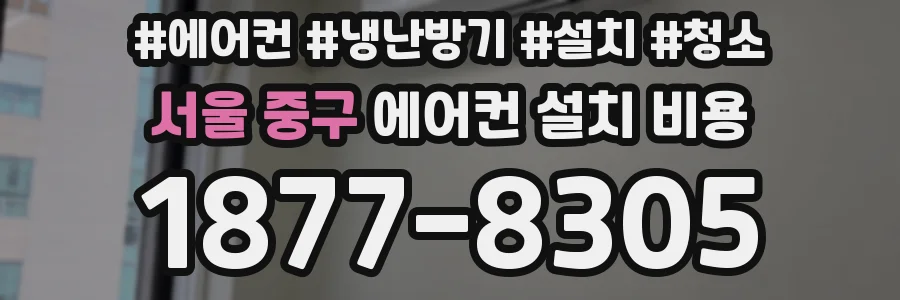 서울 중구 에어컨 설치 비용