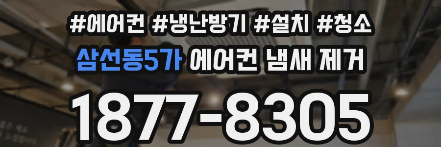 삼선동5가 에어컨 냄새 제거