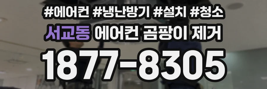 서교동 에어컨 곰팡이 제거