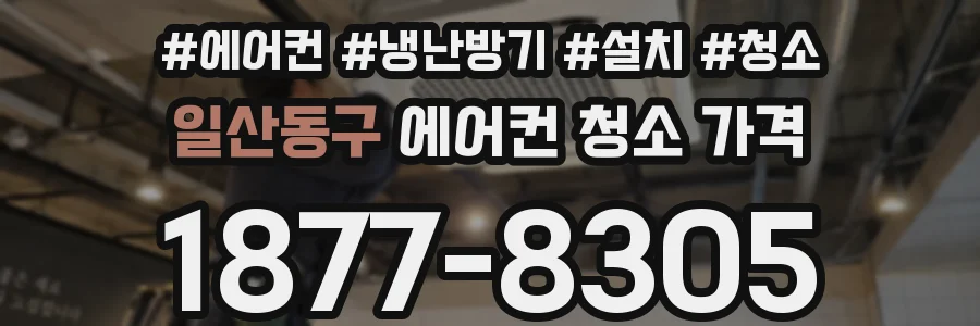 일산동구 에어컨 청소 가격