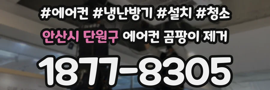 안산시 단원구 에어컨 곰팡이 제거
