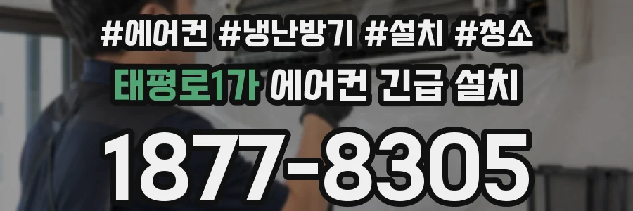 태평로1가 에어컨 긴급 설치