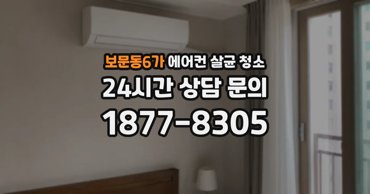 보문동6가 에어컨 살균 청소