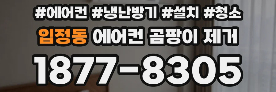 입정동 에어컨 곰팡이 제거