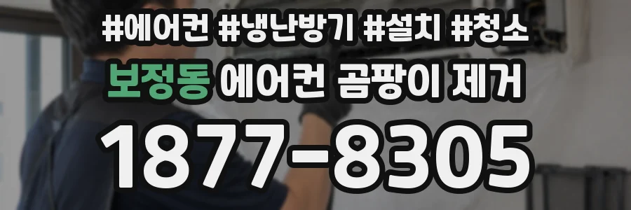 보정동 에어컨 곰팡이 제거