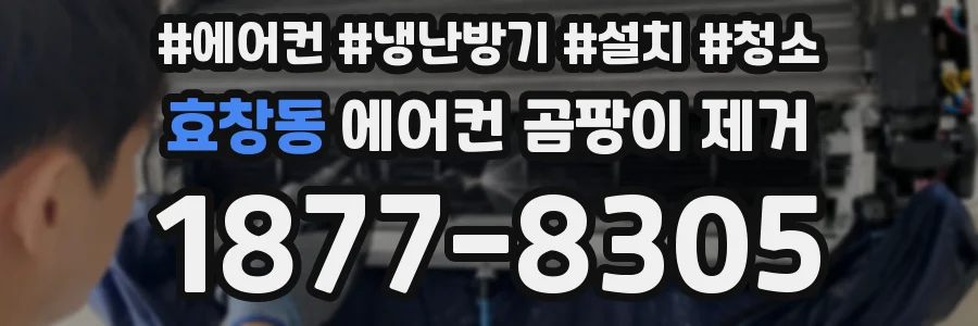 효창동 에어컨 곰팡이 제거