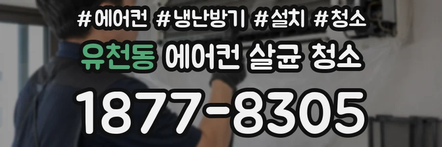 유천동 에어컨 살균 청소