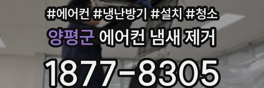 양평군 에어컨 냄새 제거