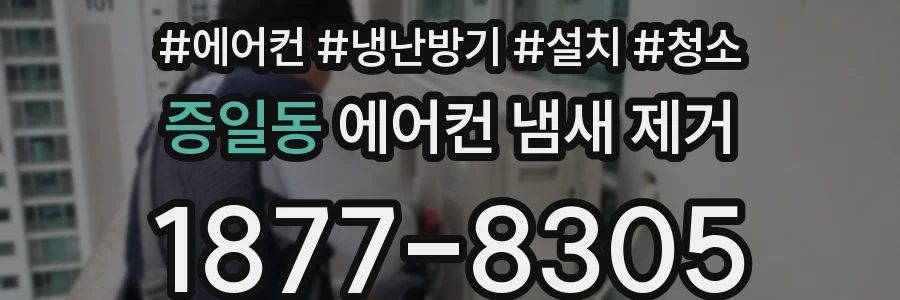 증일동 에어컨 냄새 제거