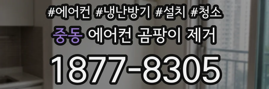 중동 에어컨 곰팡이 제거