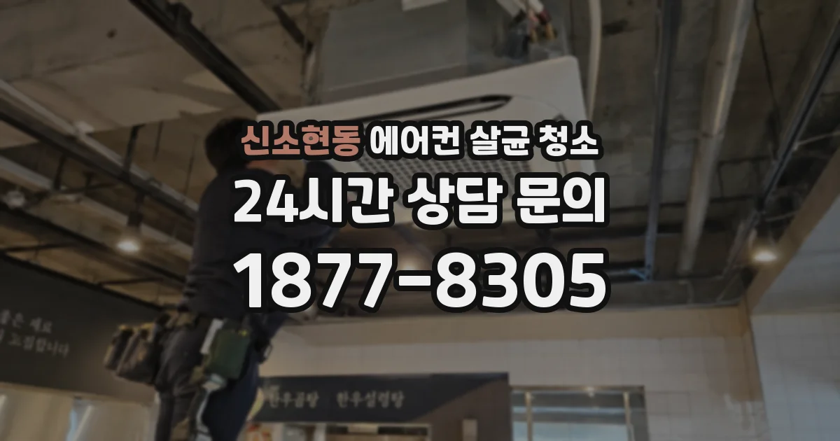 신소현동 에어컨 살균 청소