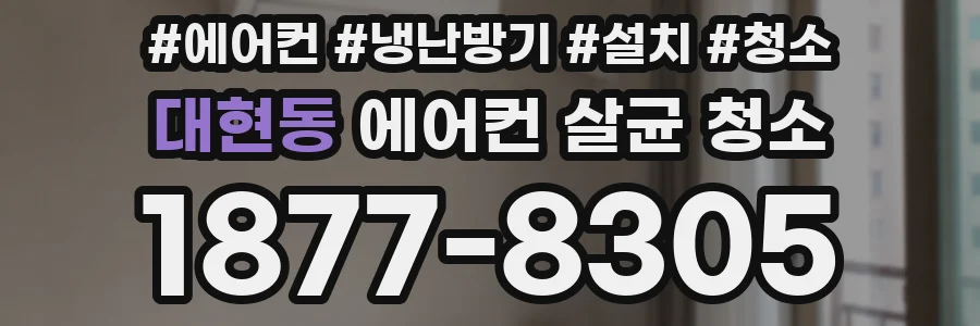 대현동 에어컨 살균 청소