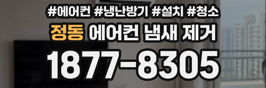 정동 에어컨 냄새 제거