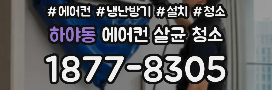 하야동 에어컨 살균 청소