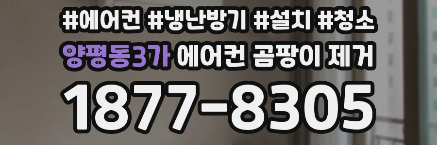 양평동3가 에어컨 곰팡이 제거