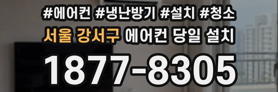 서울 강서구 에어컨 당일 설치
