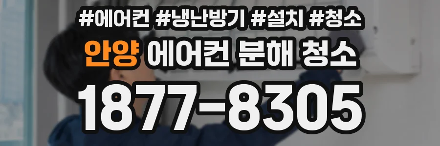 안양 에어컨 분해 청소