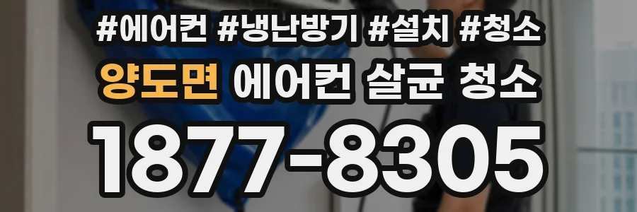 양도면 에어컨 살균 청소