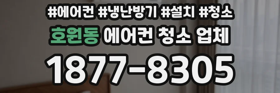 호원동 에어컨 청소 업체