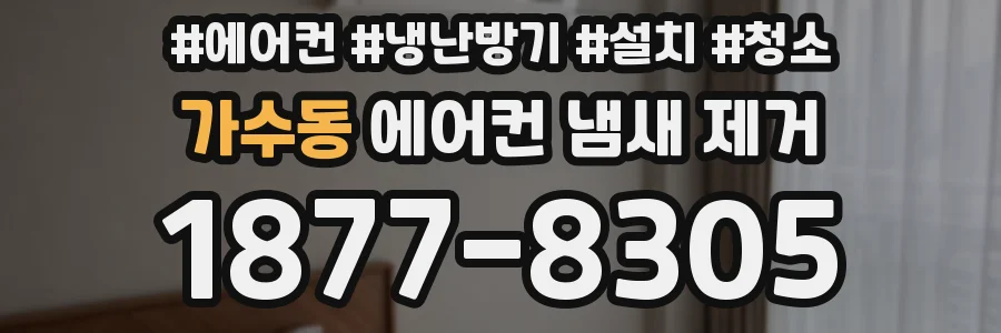 가수동 에어컨 냄새 제거