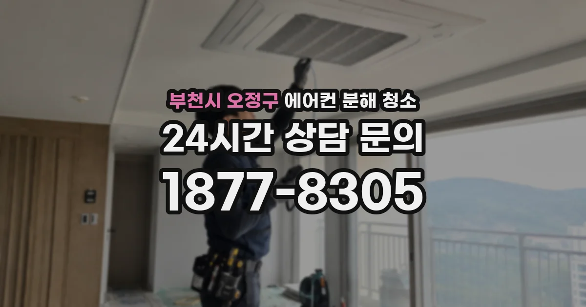 부천시 오정구 에어컨 분해 청소