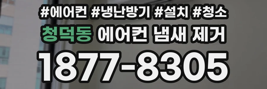 청덕동 에어컨 냄새 제거