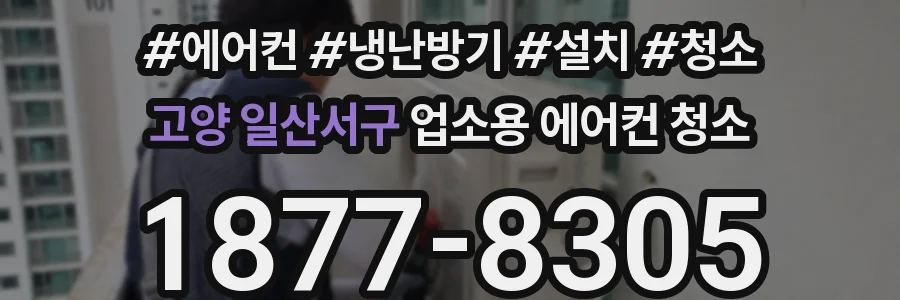 고양 일산서구 업소용 에어컨 청소