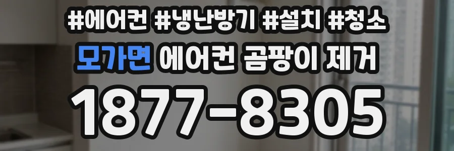 모가면 에어컨 곰팡이 제거