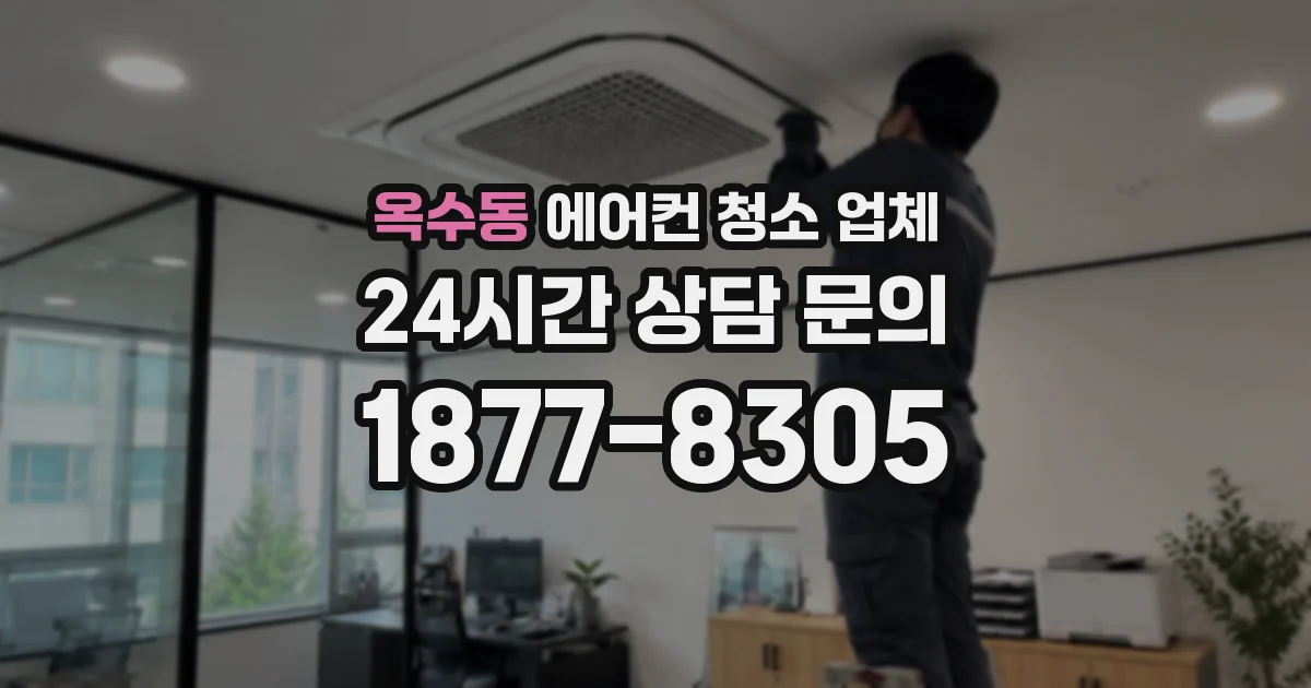 옥수동 에어컨 청소 업체
