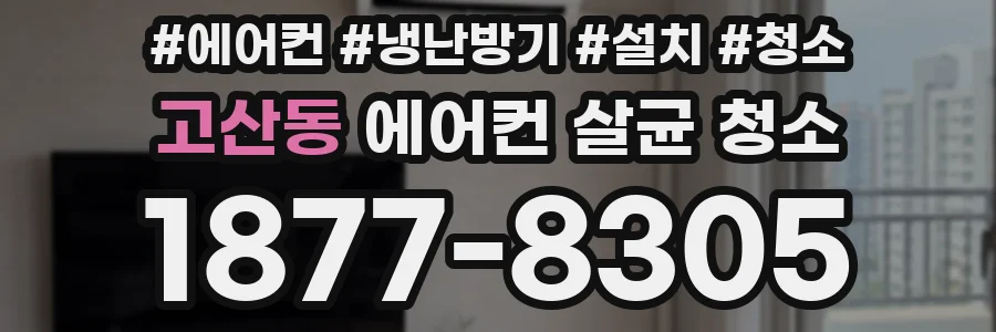 고산동 에어컨 살균 청소