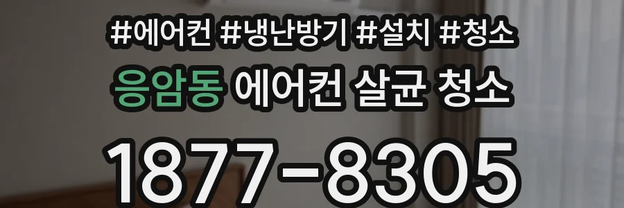 응암동 에어컨 살균 청소