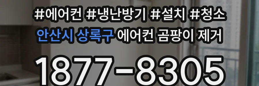 안산시 상록구 에어컨 곰팡이 제거