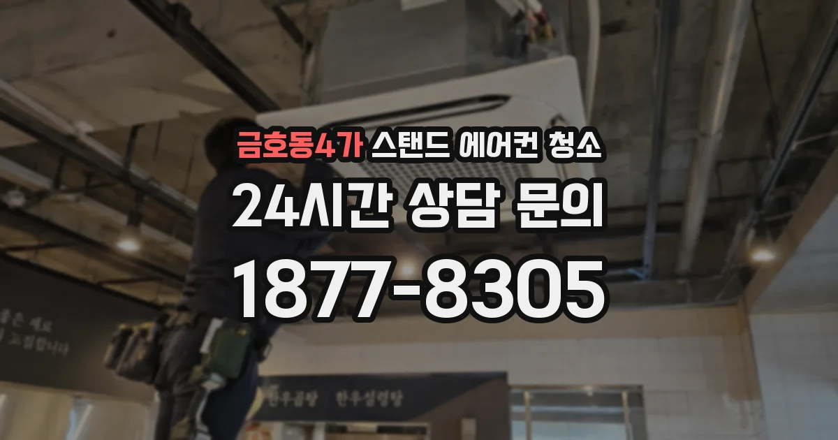 금호동4가 스탠드 에어컨 청소