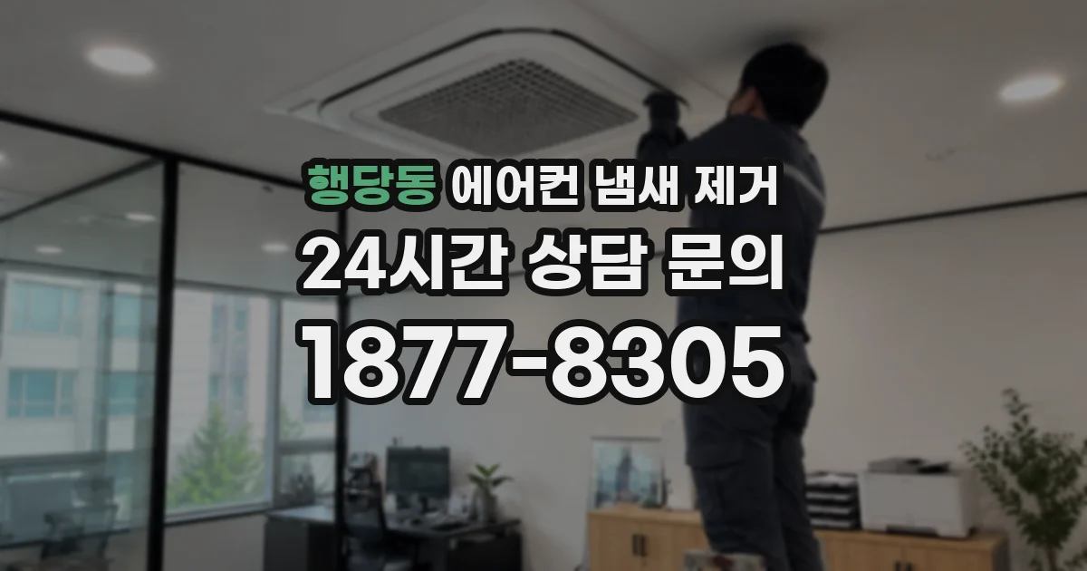 행당동 에어컨 냄새 제거