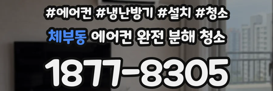 체부동 에어컨 완전 분해 청소